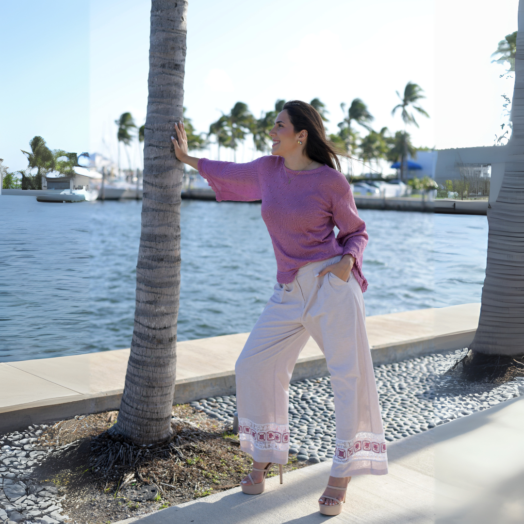 Rosa Knitted 3/4 sleeve - Sweater