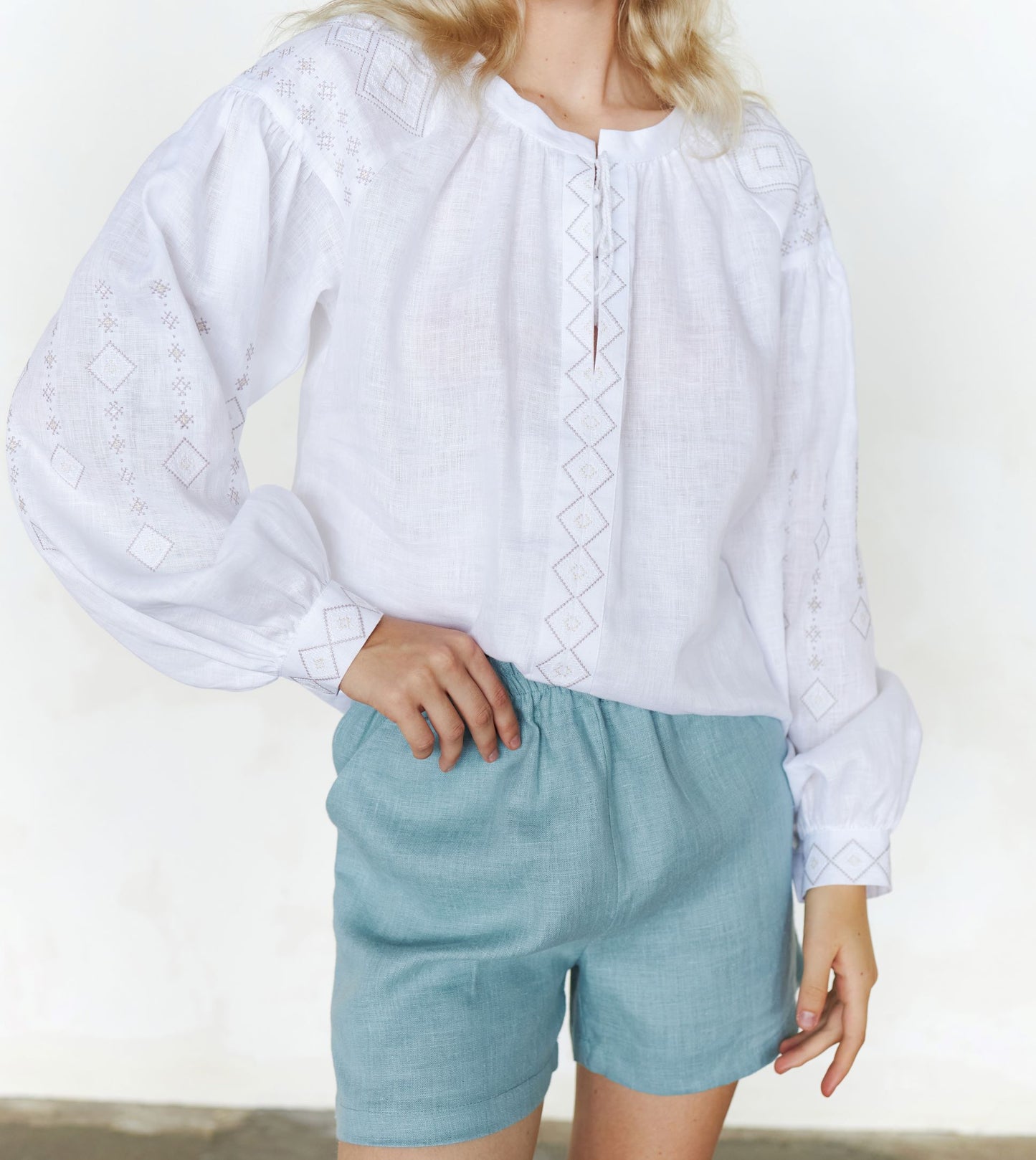 Diamond Linen - Top