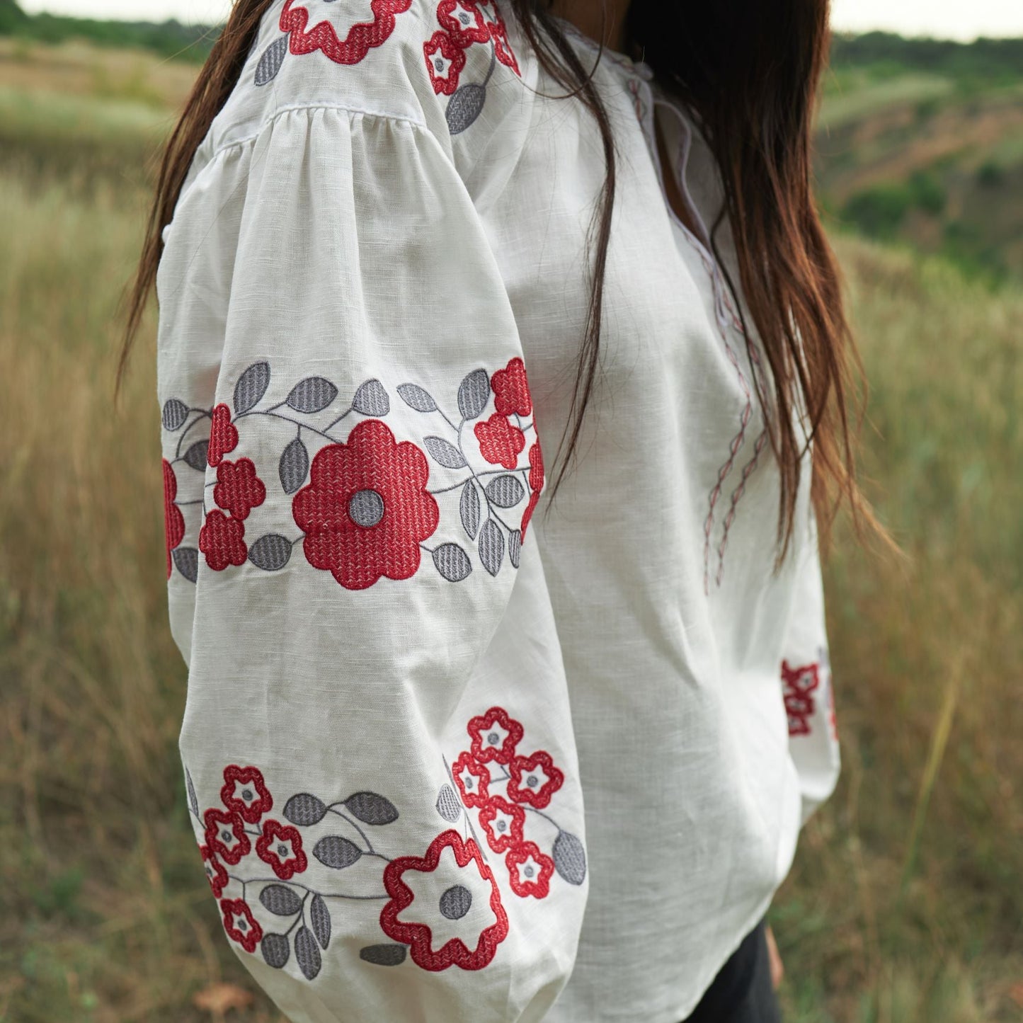 Flowers Linen - Top