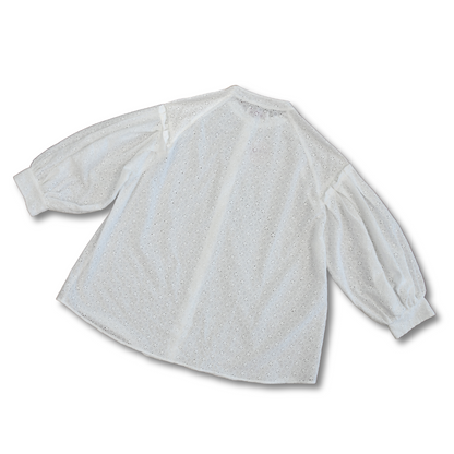 "Daisy" 3/4 Sleeve Cotton Blouse