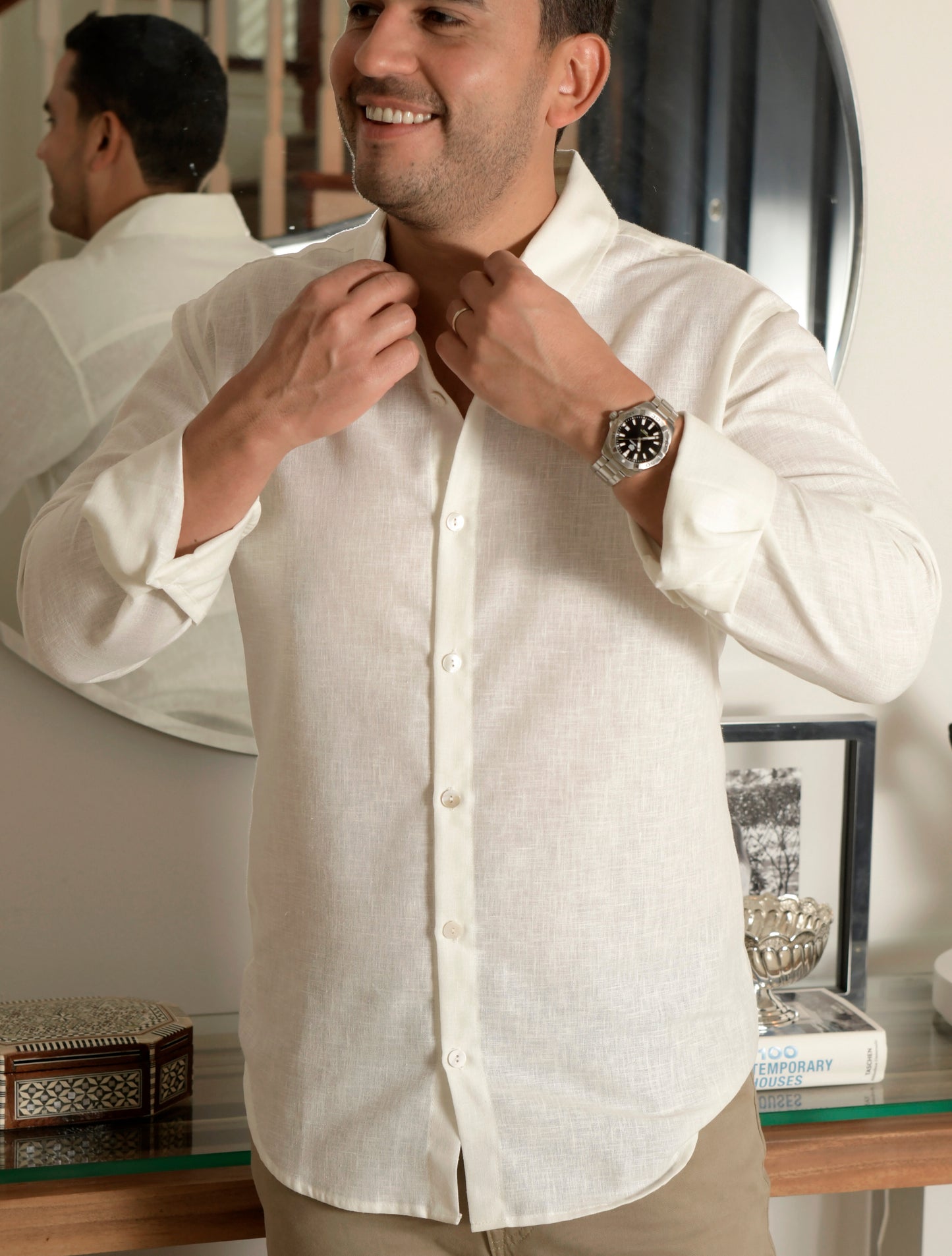 NEW Linen-cotton shirt