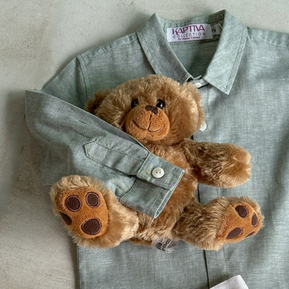Little Mr. Serenity Linen-Cotton Shirt - Boy