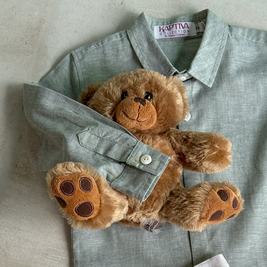 Little Mr. Serenity Linen-Cotton Shirt - Boy