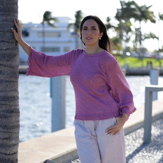 Rosa Knitted 3/4 sleeve - Sweater