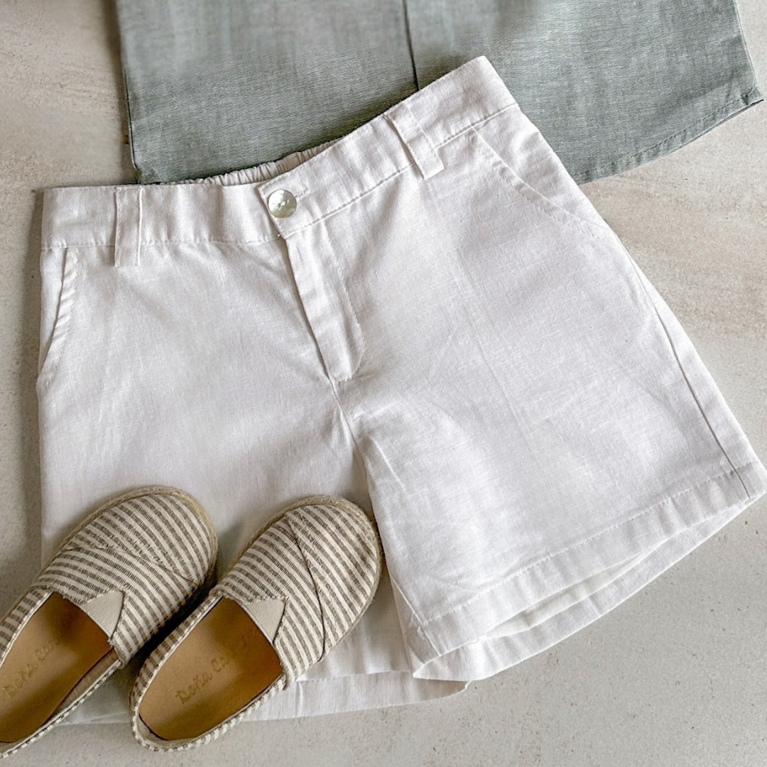 Little Mr. Serenity Linen-Cotton Short - Boy